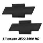 07-10 Chevy Silverado Hd Front & Rear Combo Billet Bowtie Emblems Bordered Black. Fixed Price $199.99.