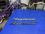 Pair 1958-59 Chevy Chrome Fleetside Bed Emblem. Fixed Price $80.00.