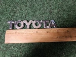Toyota Rear Trunk Lid Emblem 5'' Inch Chrome Oem 3M3. Fixed Price $19.99.