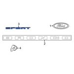 Ford M1PZ7842528B Rear Hatch Emblem. Fixed Price $25.78.