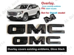 Overlay Gloss Black Front Rear Gmc Emblem Badge 2024+ Acadia. Fixed Price $86.80.