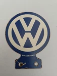 Volkswagen Vw Logo Plate License Number Vintage Badge Topper Plakette 1978-1989. Fixed Price $63.00.