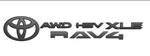 2026 Toyota RAV4 Hybrid Xle Blackout Emblem Overlay Kit PT948-42263-02 Genuine. Fixed Price $76.99.