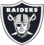 Las Vegas Raiders Auto Emblem Premium Metal Chrome Color. Fixed Price $20.95.