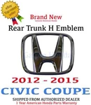 Genuine Oem 2012 2015 Honda Civic 2DR Coupe Rear Trunk Emblem 75700-TR0-000. Fixed Price $43.97.
