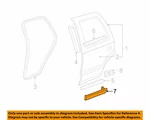 Molding Kit Rear Door Gmc Jimmy 2WD 1996-1997 Lh Piece Insert 12471981 L1. Fixed Price $138.59.