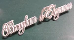 Pair Cadillac Brougham D'elegance Script Logo Emblems - White 20082676 20082807. Fixed Price $29.99.