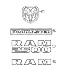 Ram Oem 2014-2020 Promaster Rear Door Red Chrome Black Nameplate 68211251AB Nip. Fixed Price $39.20.