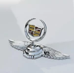 For Cadillac Car Hood Emblem Bonnet Front Badge Sticker Decal Logo Wings Silver. Fixed Price $60.00.
