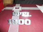 Opel &1900 (1970-80'S?) Aluminum EMBLEMS#3458735&3458736. Fixed Price $40.00.
