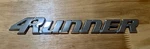 Toyota 4RUNNER Emblem 96 - 02 Rear Liftgate Chrome Badge Back Nameplate Logo Oem. Fixed Price $18.49.