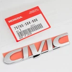 Genuine Oem Honda Civic 1.6L Trunk Lid Emblem Fits 96-00 75765-S04-000. Fixed Price $40.40.