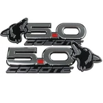 New V8 Chrome Howling Coyote 5.0 Fender Emblems Fits 15-24 Mustang F150. Fixed Price $54.86.