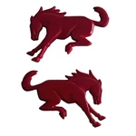 Fender Rear Emblem Red Pony Horse Tailgate Badge Ford Bucking Bronco. Fixed Price $29.95.