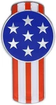 United Pacific Usa Flag Emblem Chrome Side Vent Cover For Kenworth T680 & T880. Fixed Price $31.99.
