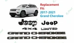 Black Front Rear Jeep 4X4 Limited Door Grand Cherokee Letters Emblems 2017-2021. Fixed Price $99.80.