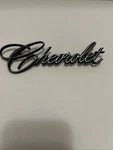 Chevrolet Trunk Lid Script Emblem 9831025 Gm Chevy Metal Badge Early 70. Fixed Price $34.95.