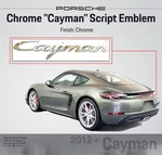 Genuine Porsche "cayman" Script Emblem Logo Chrome 98155923900. Fixed Price $80.74.
