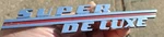 1946-1947 Ford Super Deluxe Emblem Name Plate Oem Fomoco Part# 51A-16079. Fixed Price $39.99.
