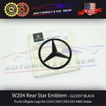 W204 Mercedes Gloss Black Star Emblem Rear Trunk Lid Logo Badge Amg C300 C63. Fixed Price $32.99.