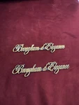 Cadillac Brougham Elegance Brand New Rear Quarter Panel Emblems Black & Gold. Fixed Price $250.00.