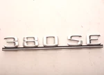 Vtg Mercedes Benz W126 380SE Metal Trunk Emblem Badge Logo Name Plate. Fixed Price $49.99.