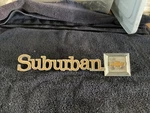 1975-88 Suburban Tailgate Emblem Chevrolet Oem Rear Metal 14016615/26. Fixed Price $49.99.