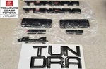 New Toyota Tundra 2014-2021 Black Tailgate Logo Insert & Over Lay Kit 8PC. Fixed Price $145.00.