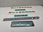 Genuine Gm Chevy Silverado Diesel Duramax Piece Set Emblems Blackout 84806937. Fixed Price $49.99.