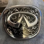 Genuine Oem Infiniti Q45 Chrome Hood Grille Emblem P/n 65890-60U10, Has Scuff. Fixed Price $35.00.