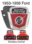 1953 1954 1955 1956 Ford Pickup Truck Hood Emblem Badge With Molded Rubber Pad. Fixed Price $59.88.