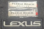 Discontinued Metal Lexus Oem Fender Pebble Beach Edition Emblem Set PT413-33080. Fixed Price $59.99.