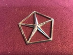Chrysler Oem Chrome Metal 4" Pentastar Emblem Badge Logo Nameplate 4238524. Fixed Price $44.99.