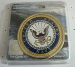 Elektroplate Chrome United States Navy Metal Emblem 3.5" Made In The Usa. New. Fixed Price $25.00.