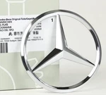 Chrome Star Trunk Emblem Badge For Mercedes-benz Sliver 2107580058 3.54IN/90MM--. Fixed Price $8.91.