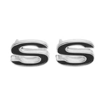 For 1969-1972 Camaro Front Fender Emblem, Ss Black, Sold As Pair Trim. Fixed Price $91.10.