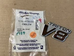 Ford 1C3Z-16720-DD Triton V8 Front Fender Emblem Badge 2001 F250 Super Duty. Fixed Price $45.00.