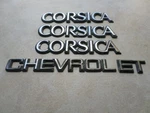 87-96 Chevrolet Corsica 14103471 Emblem 20488450 Logo 20649410 Nameplate Set. Fixed Price $36.95.