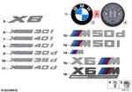 Genuine Bmw X6 F96 G06 30DX 30IX 40DX Badge Holder Shadowline 51148745288. Fixed Price $23.89.