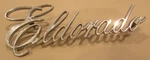 1975 1976 Cadillac Eldorado Quarter Panel 5-1/2" Script Emblem 1701943. Fixed Price $33.99.