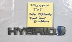 Toyota 754270E050 "hybrid" Front Door Emblem. Oem Refurbished. 20/21 Highlander. Fixed Price $10.00.