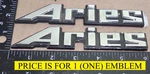 (1) Dodge Aries Emblem 6" Similar To 4276304 - Part No. (6287). Fixed Price $12.00.