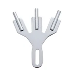 United Pacific 110861 Safety Flag Bracket, Stainless Steel, 3-POST Holder. Fixed Price $42.46.