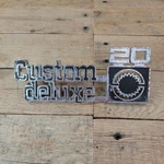 75-80 Front Fender "custom Deluxe 10" Emblem Set Squarebody Oem 349682 Gm C10 #1. Fixed Price $29.95.