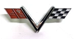Original Gm Nos Chevy " V-flags Fender Emblem # 3899582. Fixed Price $25.00.