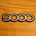 1985-1993 Saab "9000" Plastic Trunk Emblem P/n 6963243 Removed Silver. Fixed Price $14.99.