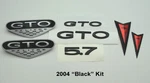 2004 Pontiac Gto Exterior Badge Kit Front Bumper Rear Emblems Black. Fixed Price $149.00.