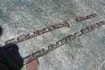 Nos 65 Ford Country Sedan Rh Lh Front Fender Name Plate Scripts #C5AZ-16098-A. Fixed Price $90.00.