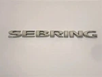 2007-2010 Chrysler Sebring Emblem Logo Letter Badge Trunk Rear Chrome Oem Used. Fixed Price $12.99.