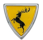 3" Game Of Thrones House Baratheon Shield Chrome Metal Domed Auto Emblem. Fixed Price $49.99.